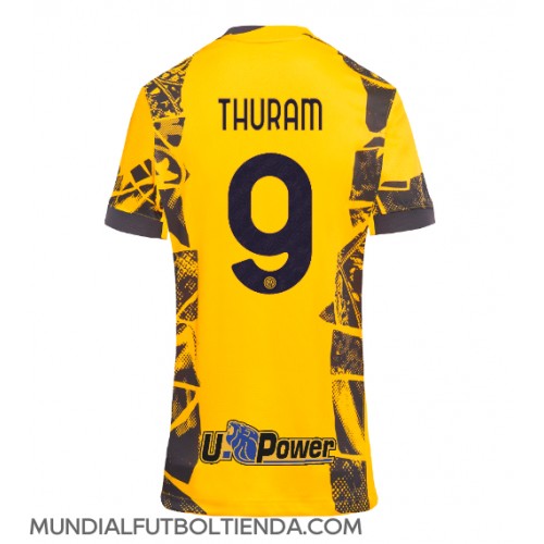 Camiseta Inter Milan Marcus Thuram #9 Tercera Equipación Replica 2024-25 para mujer mangas cortas